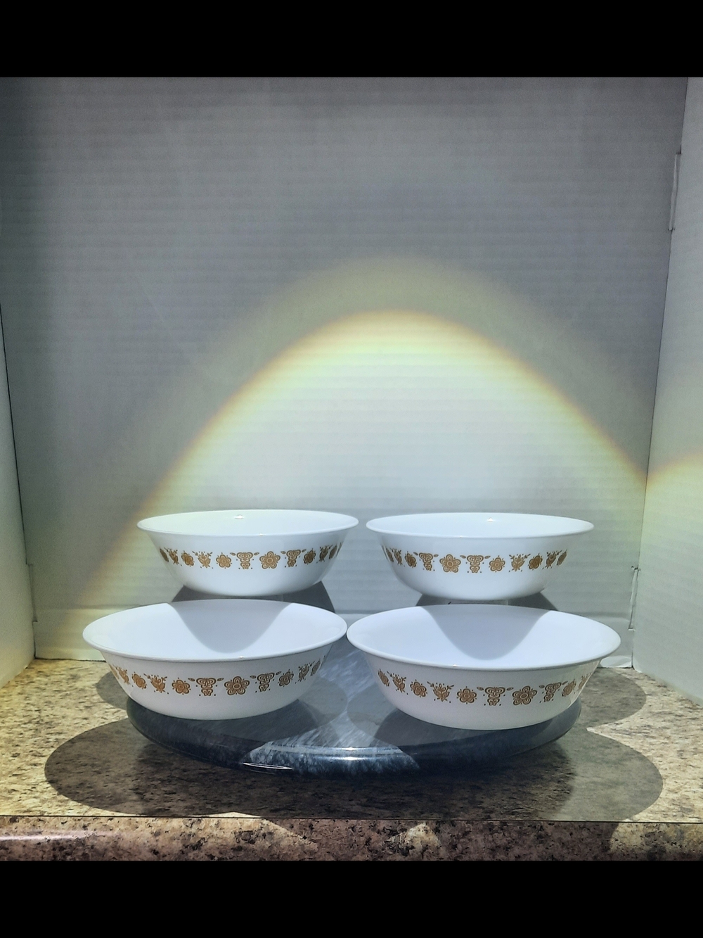 Corelle Butterfly Gold Cereal Bowls X 4